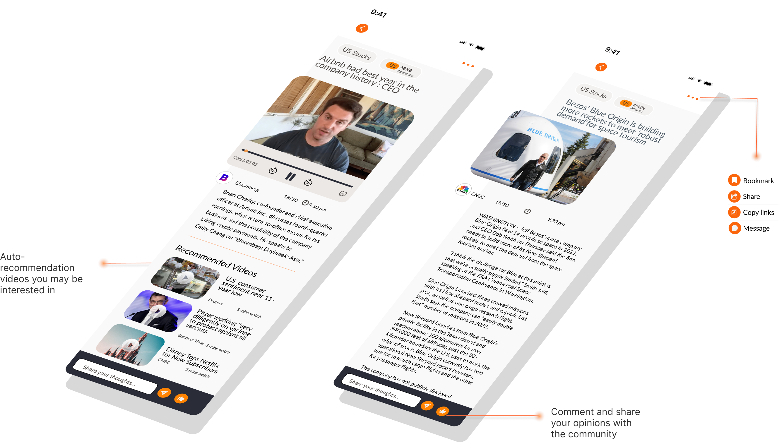 Reading and interacting with the moomoo investor community
